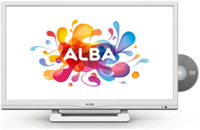 Alba 24 Inch HD Ready LED TV/DVD Combi - White.